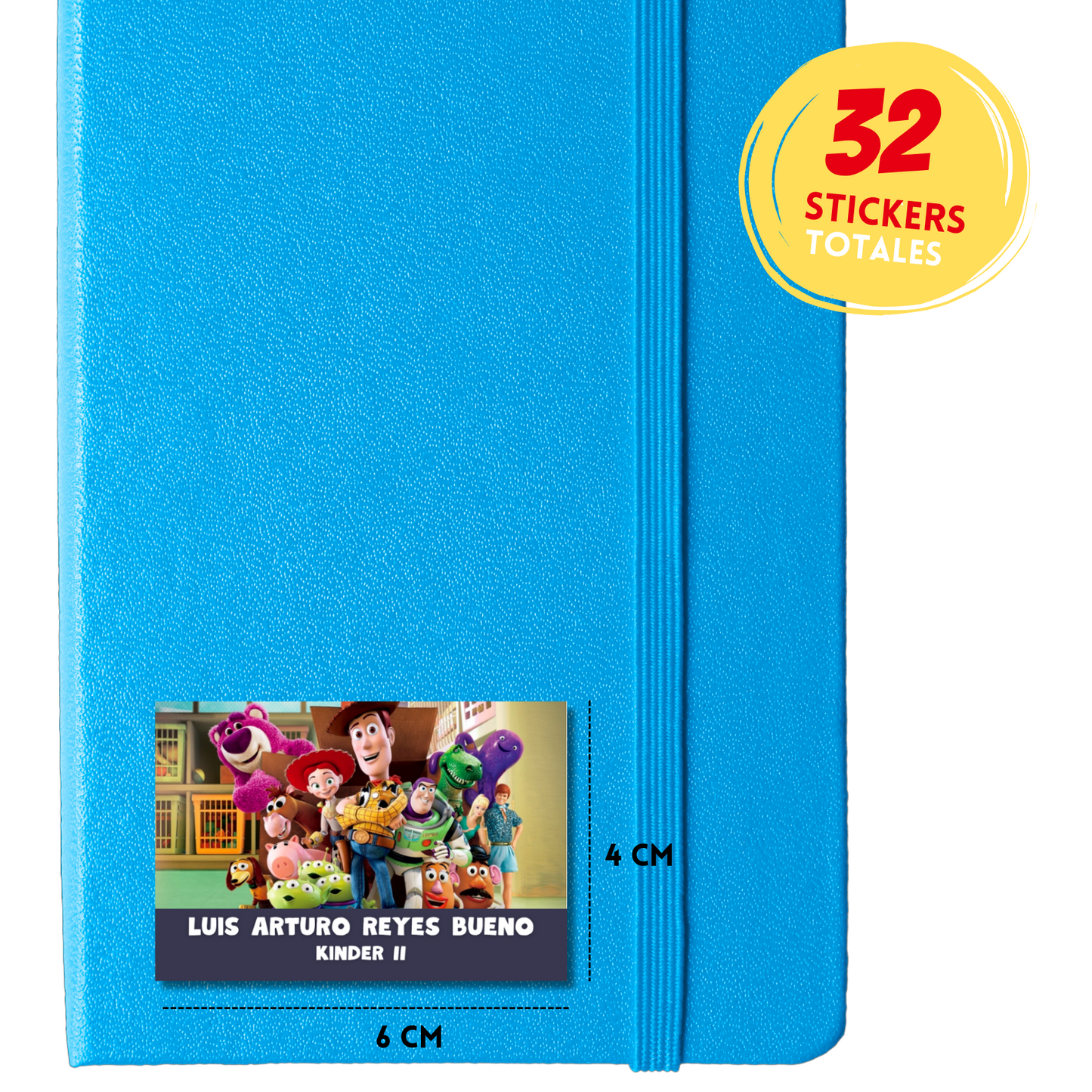 Toy Story 3 Etiquetas Escolares Personalizadas Libretas, Libros y Lápices