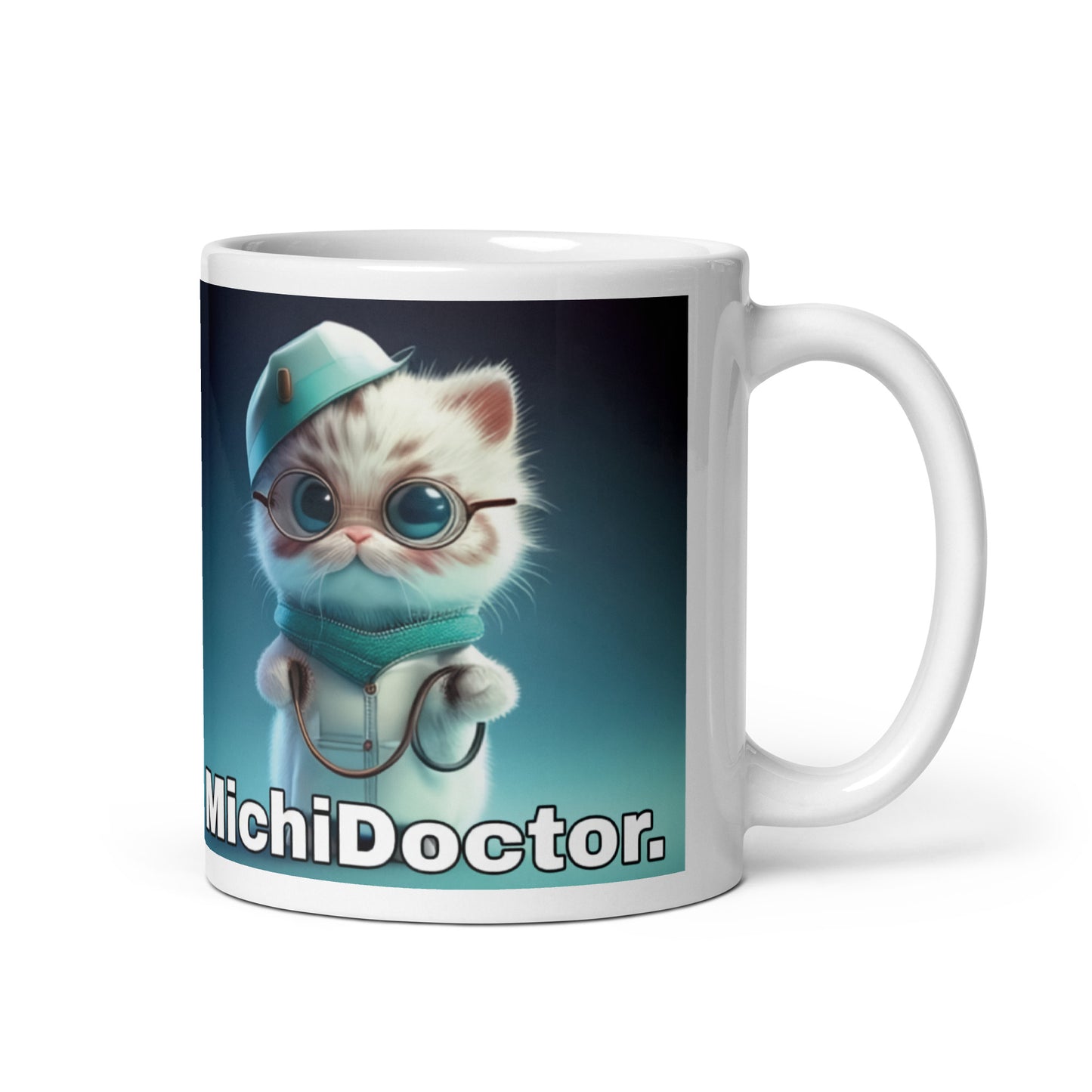 Gato Profesiones Michi Doctor Taza