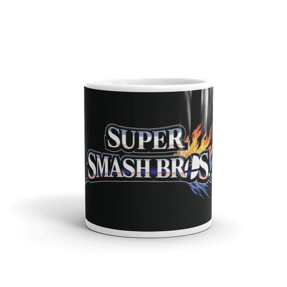 Super Smash Bros Logo Videojuego Taza